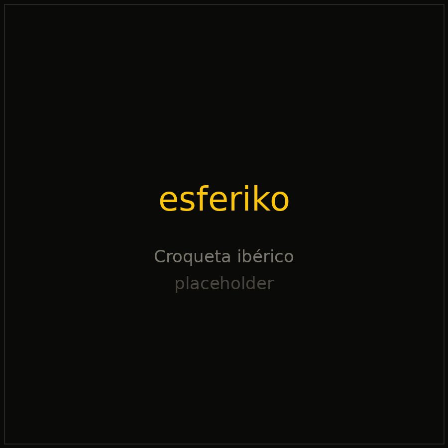 Iberian ham esferiko